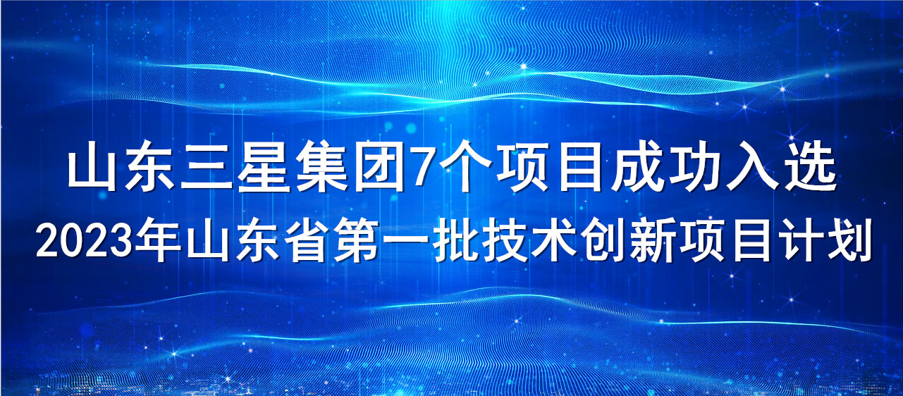 喜報！山東三星集團(tuán)7個項目成功入選2023年山東省第一批技術(shù)創(chuàng)新項目計劃